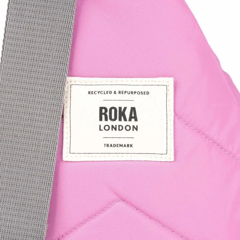 ROKA Willesden B Große Tasche aus recyceltem Nylon – Orchidee