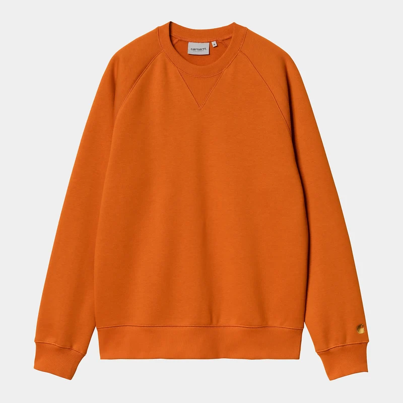 Carhartt WIP Herren Chase Sweat Top - Kurkuma