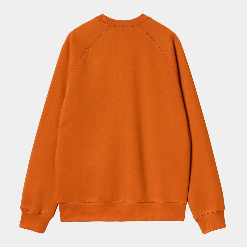 Carhartt WIP Herren Chase Sweat Top - Kurkuma