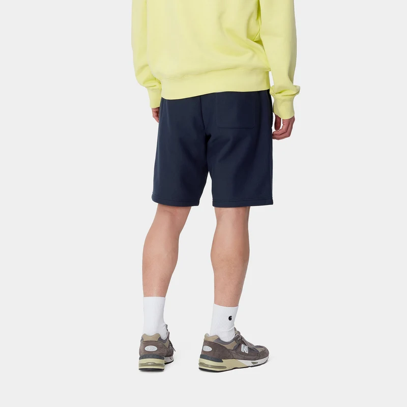 Carhartt WIP Herren American Script Sweatshorts – Air Force Blue