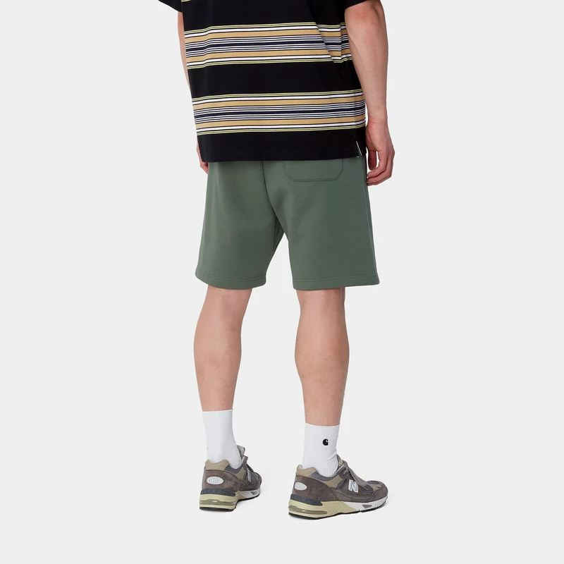 Carhartt WIP Herren Chase Sweat Shorts - Entengrün