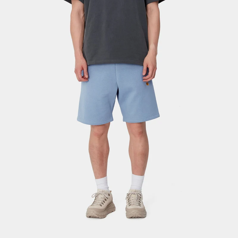 Carhartt WIP Herren Chase Sweatshorts - Charm Blue