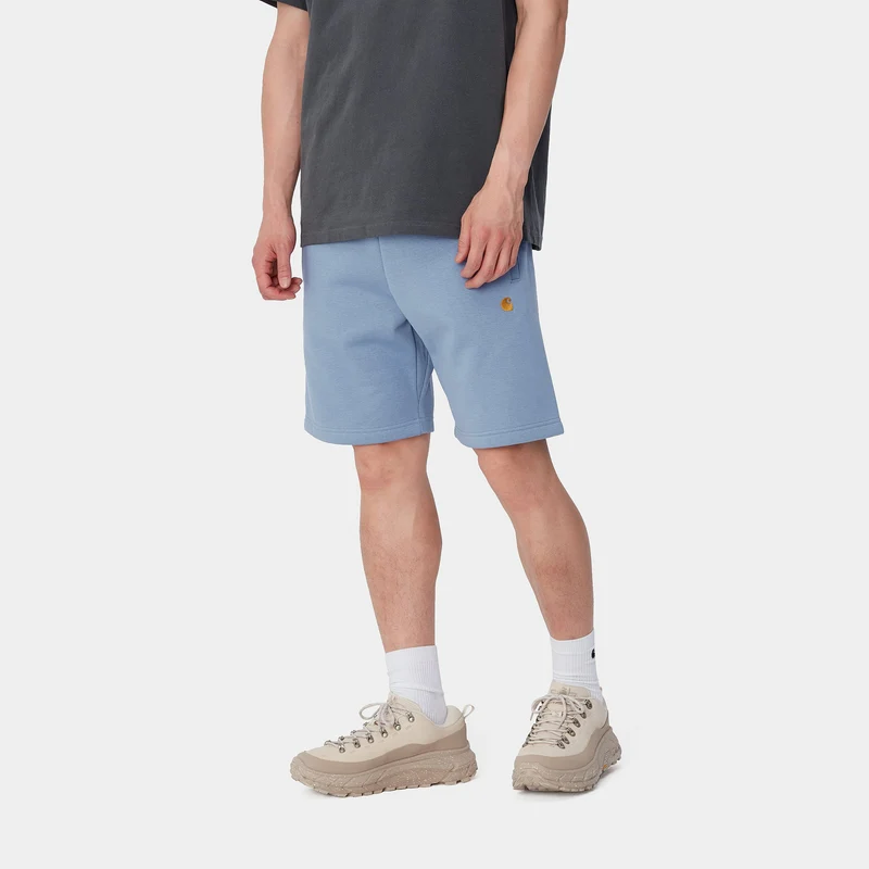 Carhartt WIP Herren Chase Sweatshorts - Charm Blue