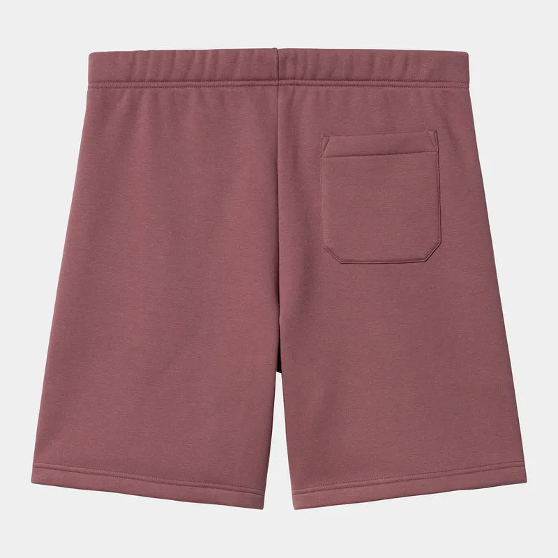 Carhartt WIP Herren Chase Sweatshorts - Dusty Fuchsia