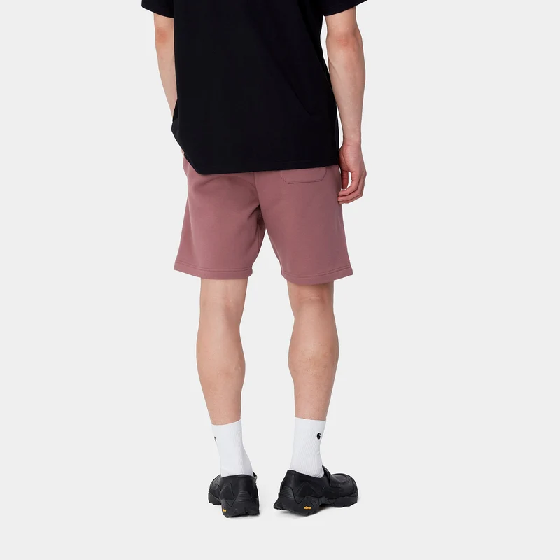 Carhartt WIP Herren Chase Sweatshorts - Dusty Fuchsia