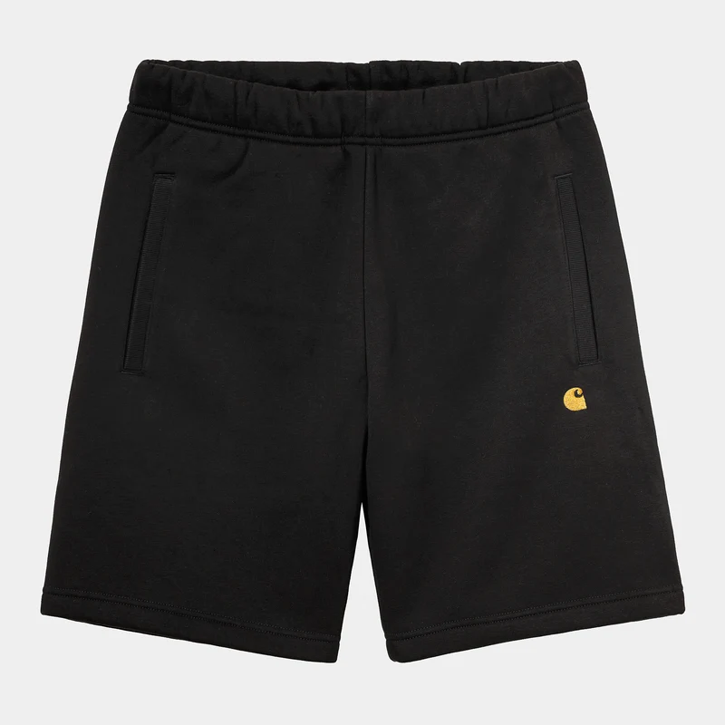 Carhartt WIP Herren Chase Sweatshorts - Schwarz