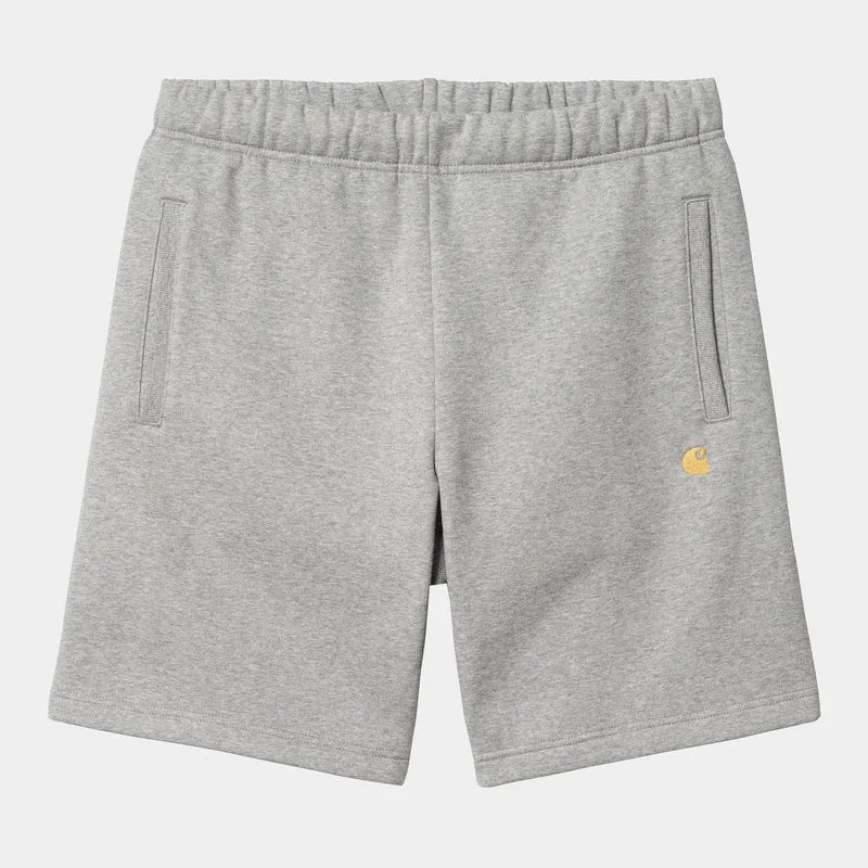 Carhartt WIP Herren Chase Sweat Shorts - Grau meliert