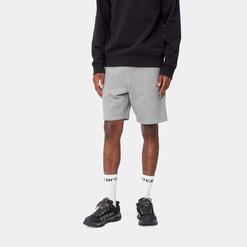 Carhartt WIP Herren Chase Sweat Shorts - Grau meliert