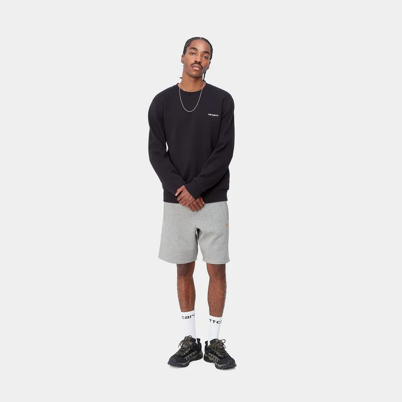Carhartt WIP Herren Chase Sweat Shorts - Grau meliert
