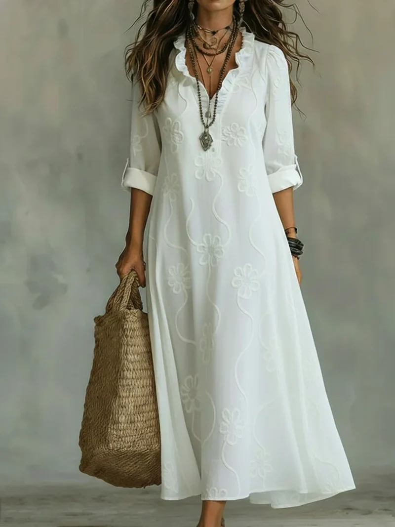 Loelia | Bequemes Maxikleid für Alltag und Urlaub