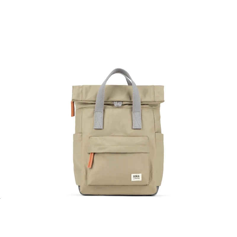 ROKA Canfield Kleine Tasche aus recyceltem Nylon, Farbe: Taupe