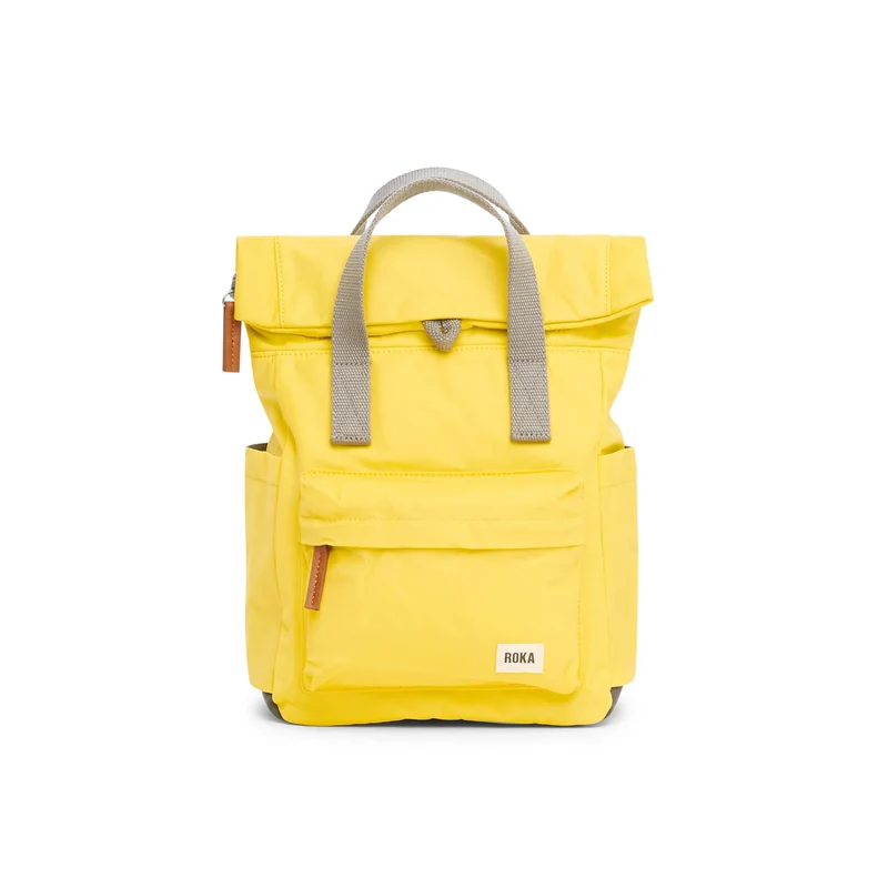 ROKA Canfield B Lemon Kleine Tasche aus recyceltem Nylon