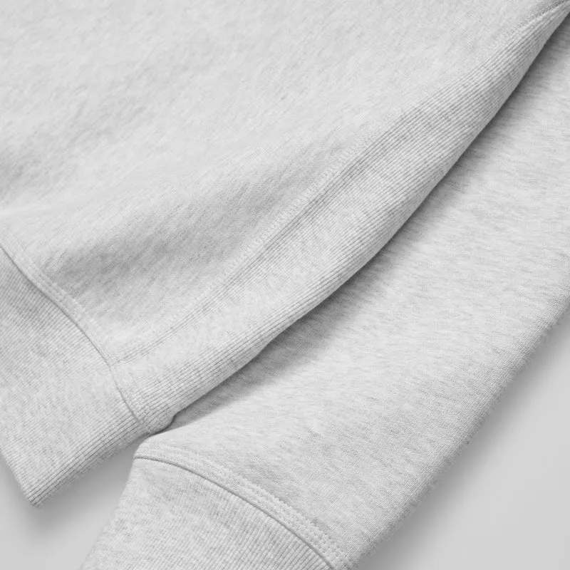 Carhartt WIP Herren Halb-Zip-Reißverschluss American Script Sweat-Top – Ash Heather