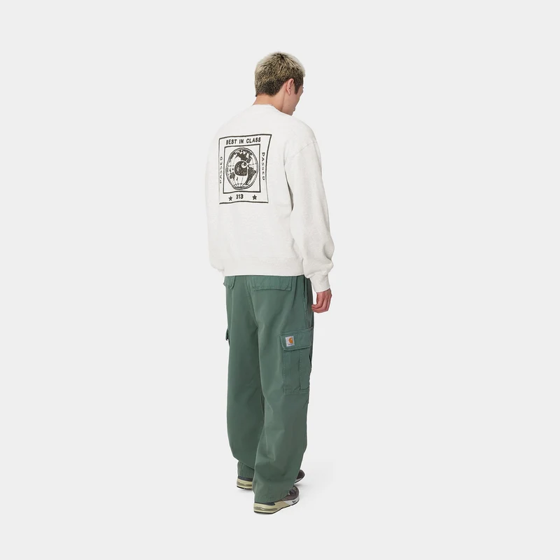 Carhartt WIP Herren Stamp Sweat Top - Ash Heather