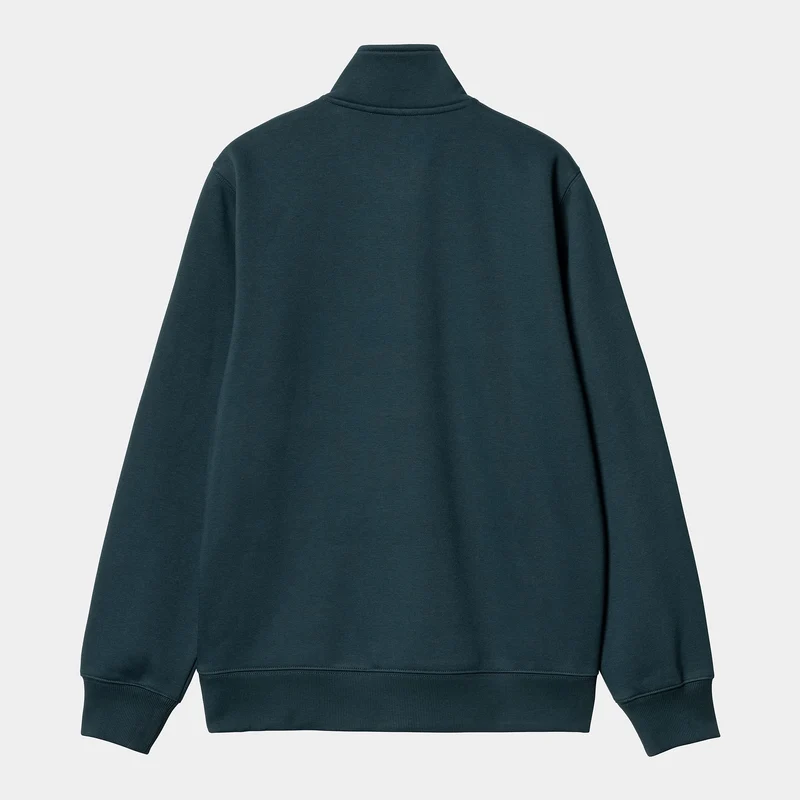 Carhartt WIP Herren Chase Neck Zip Sweat Top - Entenblau