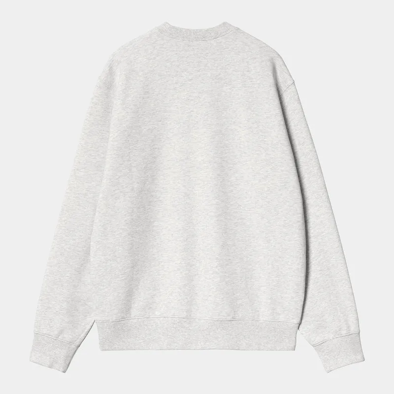Carhartt WIP Herren Pepe Be Nice Sweat-Oberteil - Ash Heather
