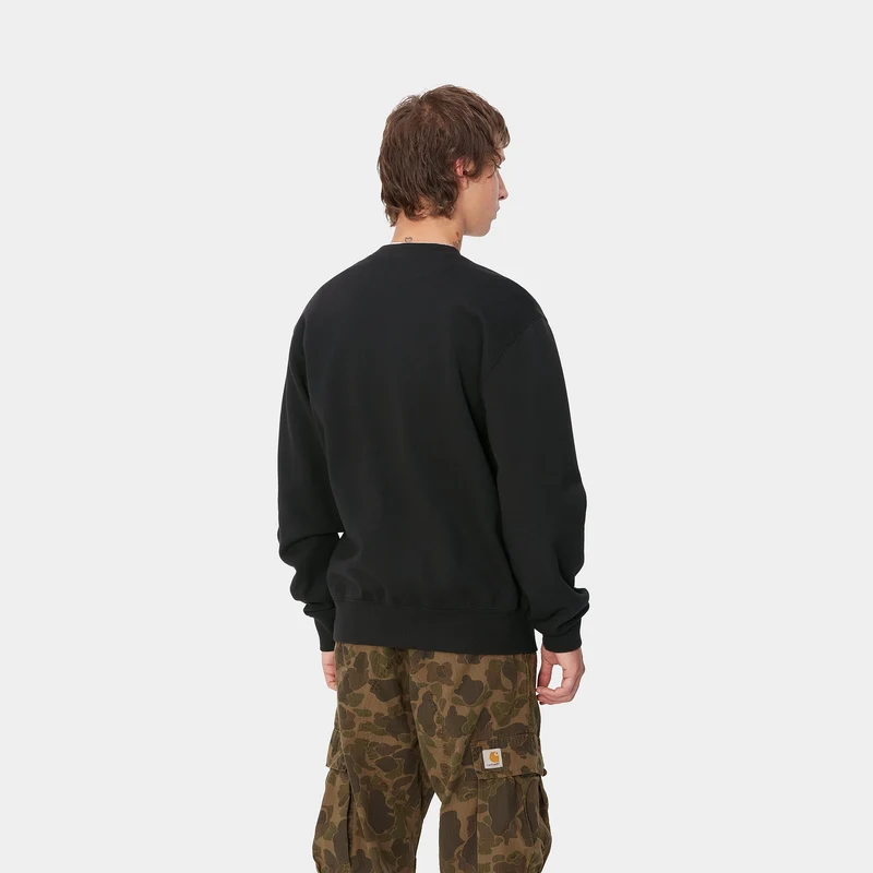 Carhartt WIP Herren Pepe Be Nice Sweat Top - Schwarz