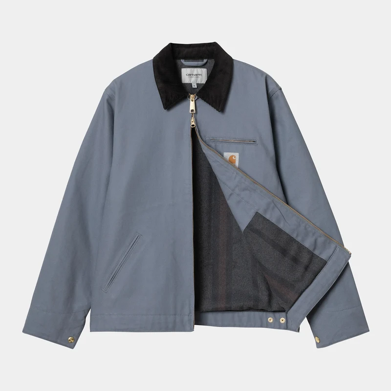 Carhartt WIP Detroit Jacke für Herren - Taubengrau / Schwarz