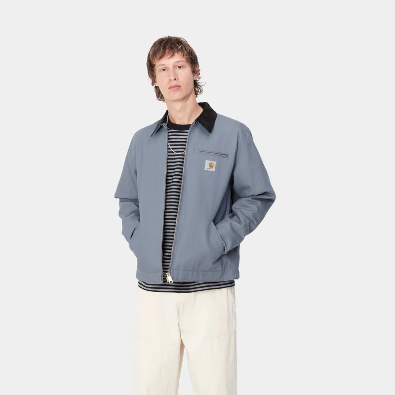 Carhartt WIP Detroit Jacke für Herren - Taubengrau / Schwarz