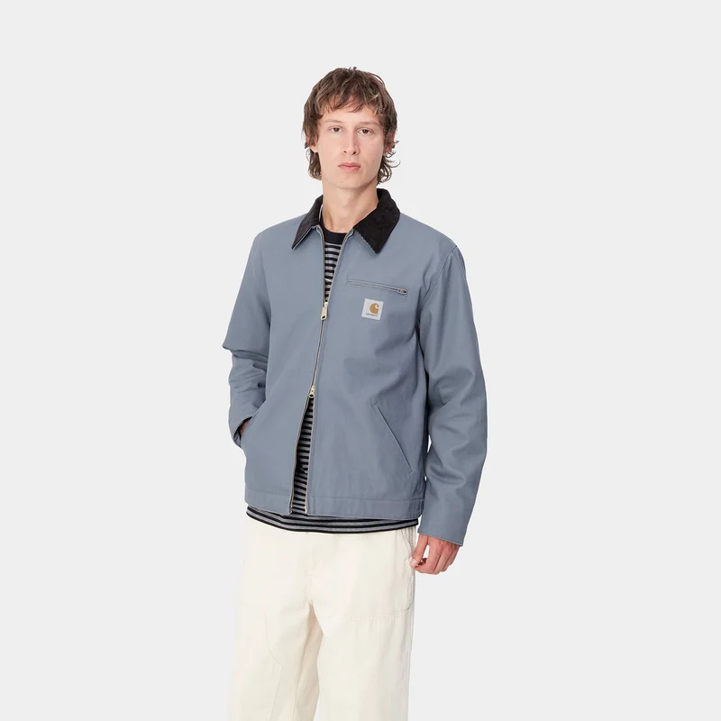 Carhartt WIP Detroit Jacke für Herren - Taubengrau / Schwarz