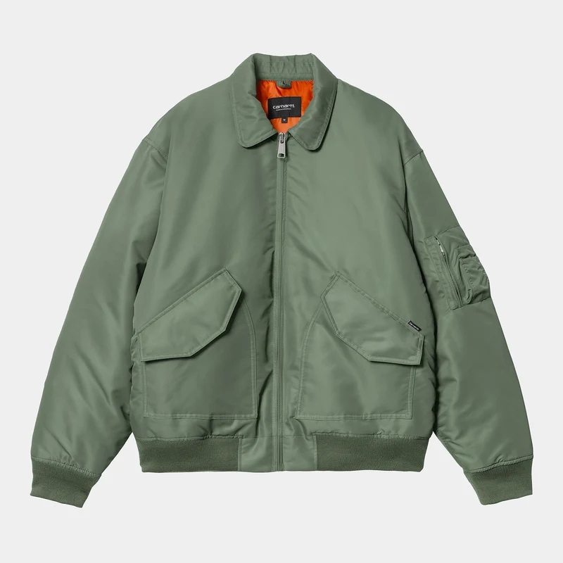 Carhartt WIP Olten Bomberjacke für Herren - Entengrün / Kurkuma