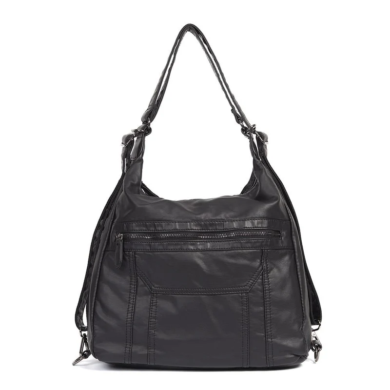 Convertible Shoulder Bag Backpack - WAHT40001 / 325 836 - Black