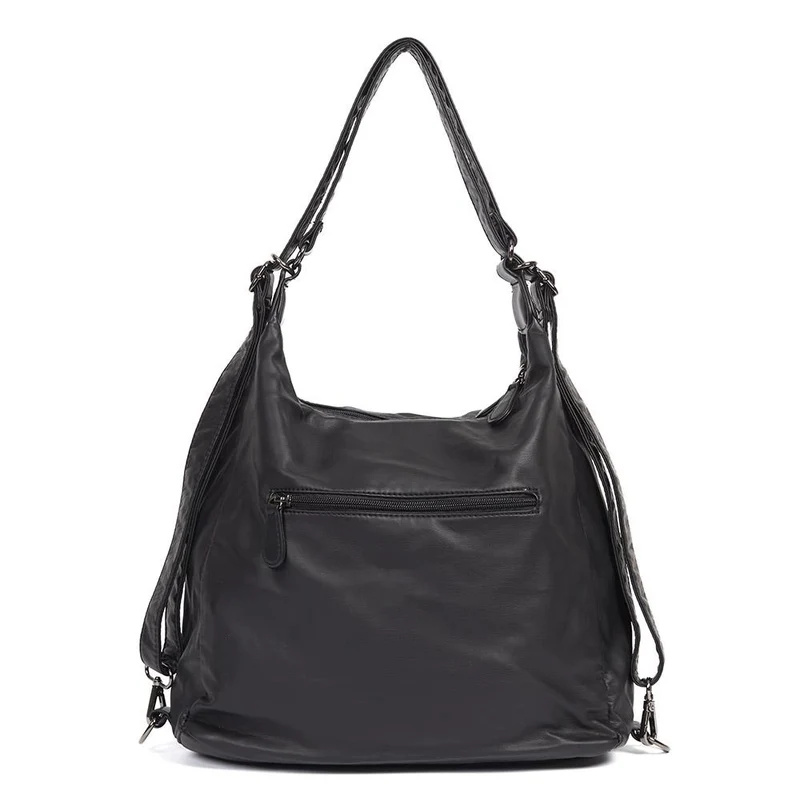 Convertible Shoulder Bag Backpack - WAHT40001 / 325 836 - Black