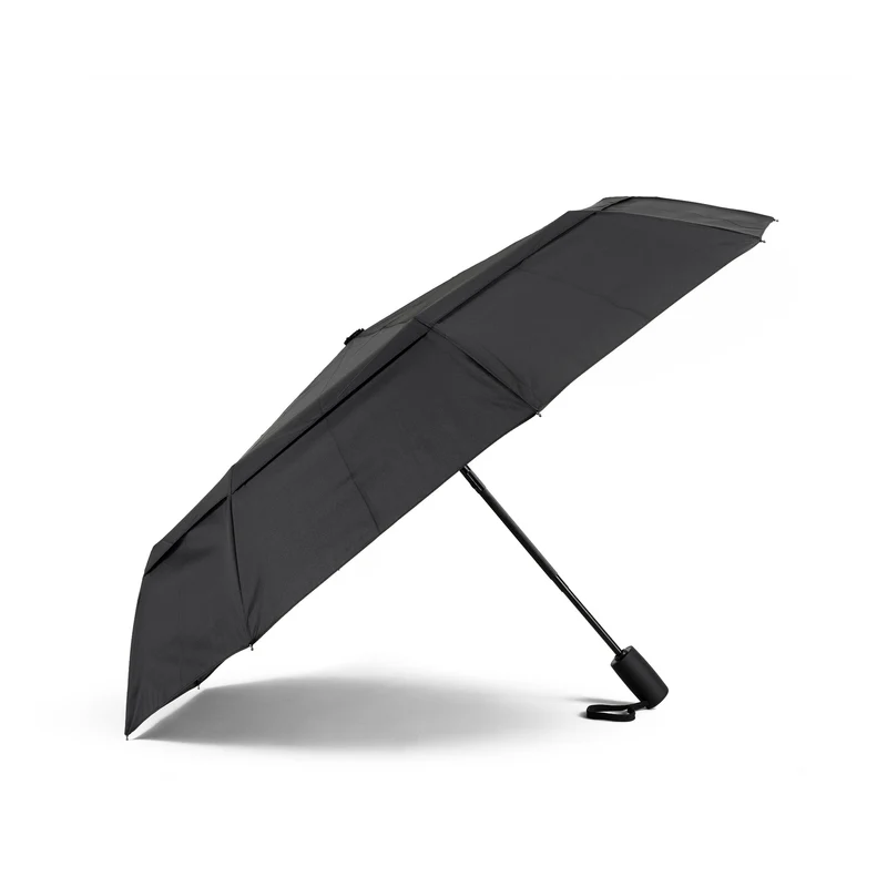 ROKA Schwarzer Regenschirm „Waterloo“ aus recyceltem Nylon