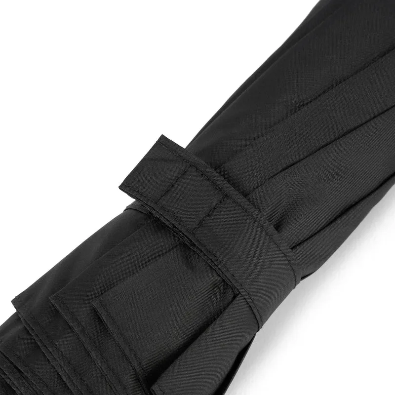 ROKA Schwarzer Regenschirm „Waterloo“ aus recyceltem Nylon