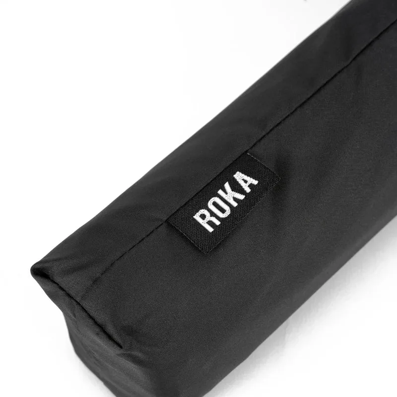 ROKA Schwarzer Regenschirm „Waterloo“ aus recyceltem Nylon