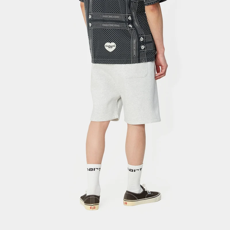 Carhartt WIP Herren Chase Sweatshorts - Ash Heather