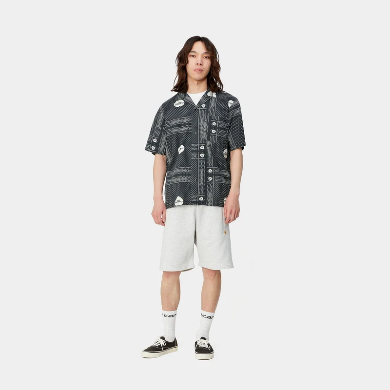 Carhartt WIP Herren Chase Sweatshorts - Ash Heather