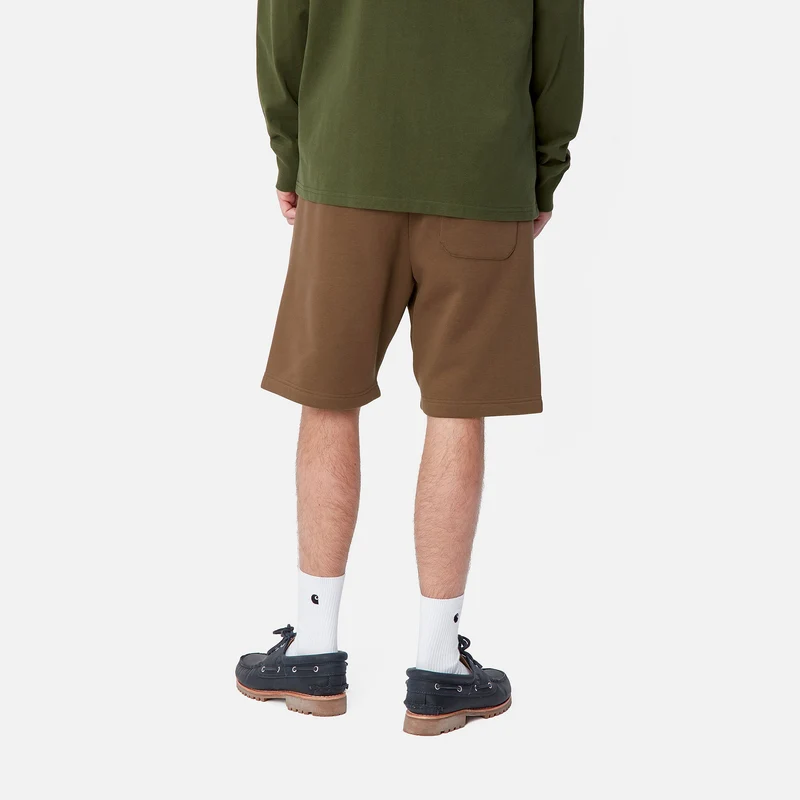 Carhartt WIP Herren Chase Sweat Shorts - Schokolade