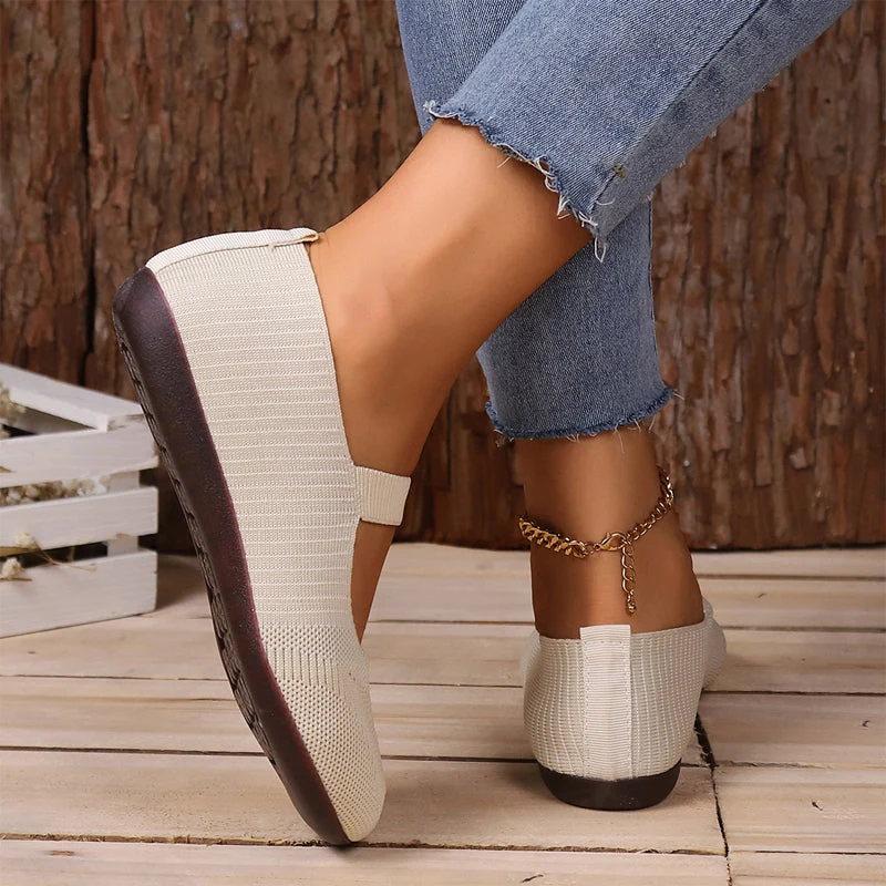 Chuona | Atmungsaktive Strick-Flats für Damen