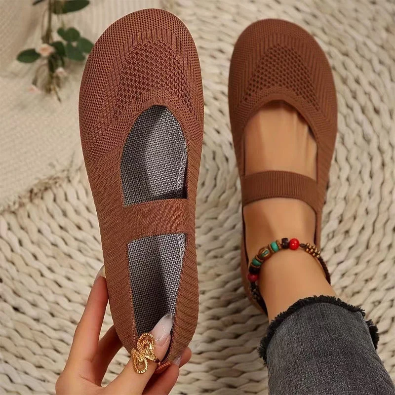 Chuona | Atmungsaktive Strick-Flats für Damen