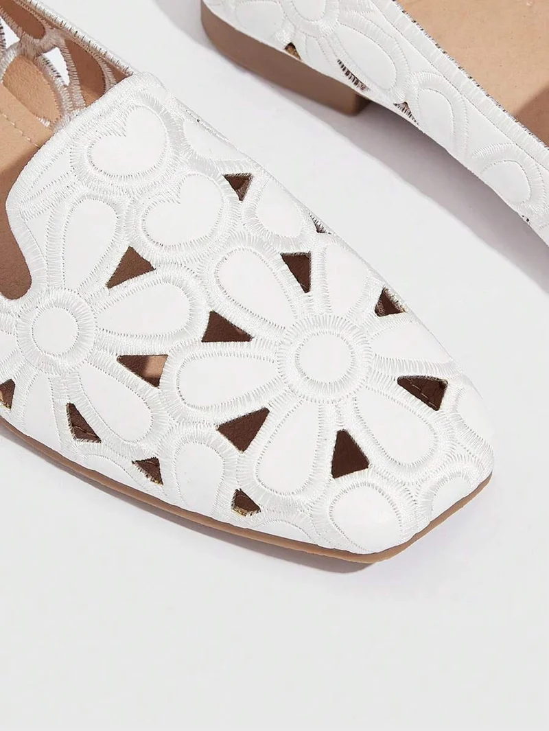 Agashen | Orthopädische Slip-On-Ballerinas mit Blütenmotiv