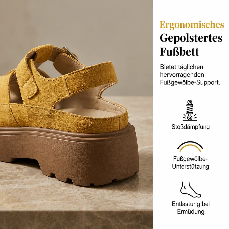 Pamora | Plateau-Sandalen mit geschlossener Zehenpartie