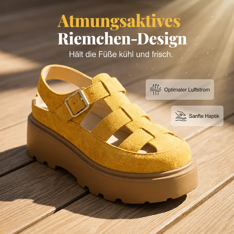 Pamora | Plateau-Sandalen mit geschlossener Zehenpartie