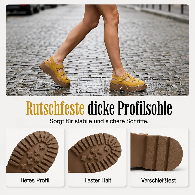 Pamora | Plateau-Sandalen mit geschlossener Zehenpartie