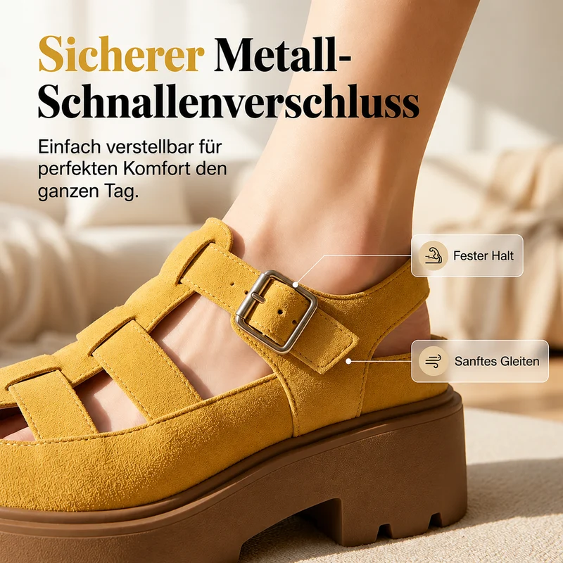 Pamora | Plateau-Sandalen mit geschlossener Zehenpartie