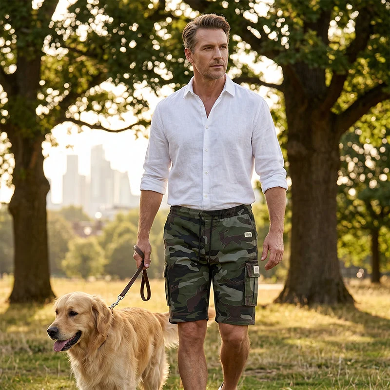Flourence | Robuste Herren-Shorts im Military-Look