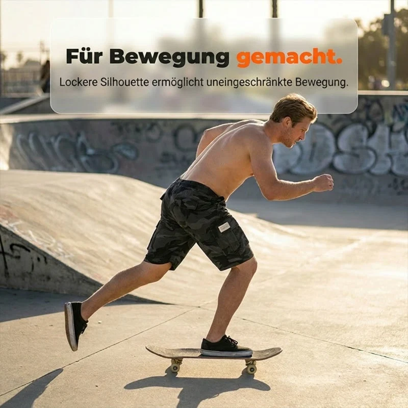 Flourence | Robuste Herren-Shorts im Military-Look