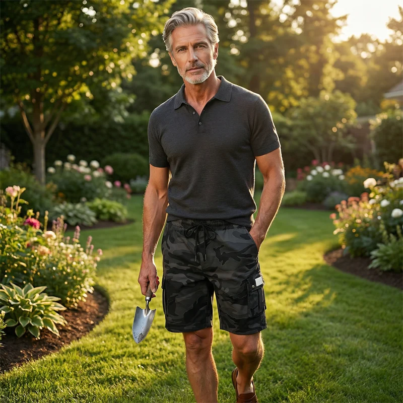 Flourence | Robuste Herren-Shorts im Military-Look