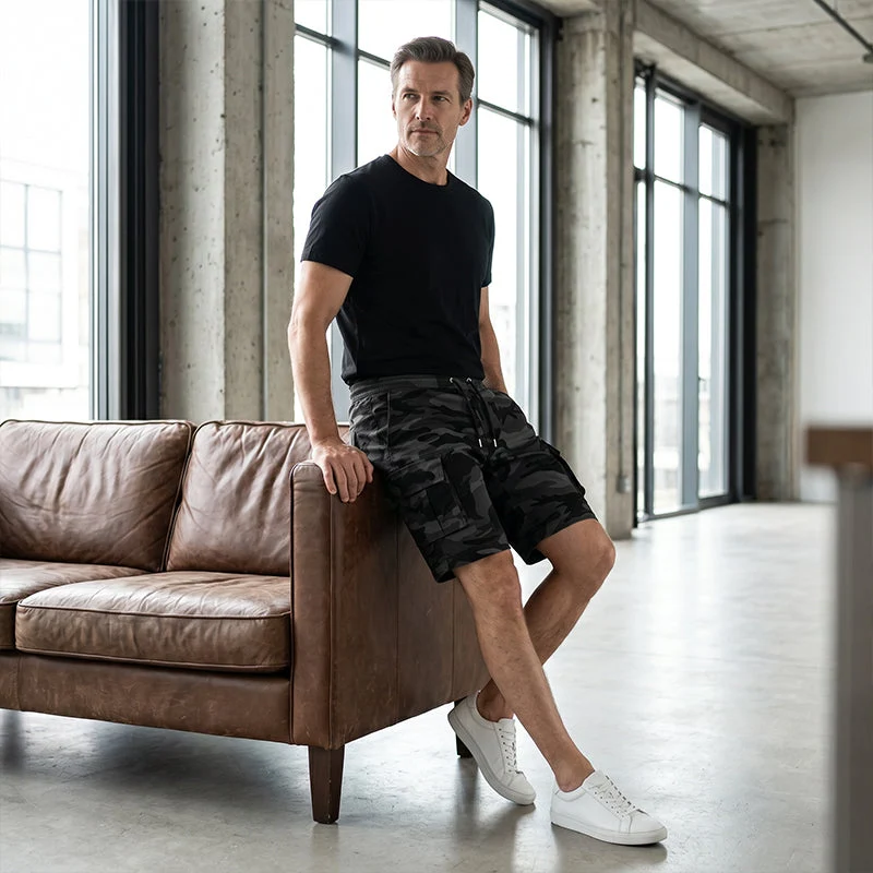 Flourence | Robuste Herren-Shorts im Military-Look