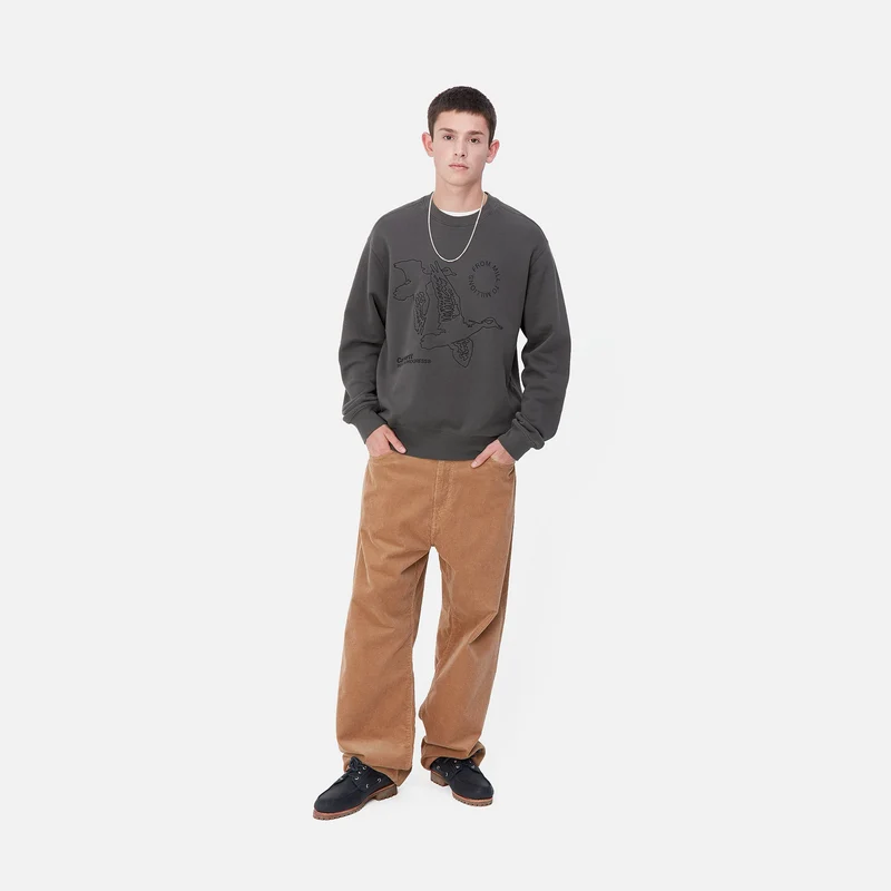 Carhartt WIP Flying Ducks Sweat-Top für Herren - Graphit