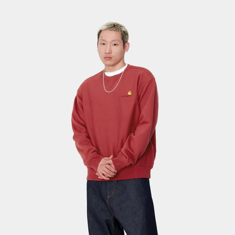 Carhartt WIP Herren American Script Sweatshirt - Toskana