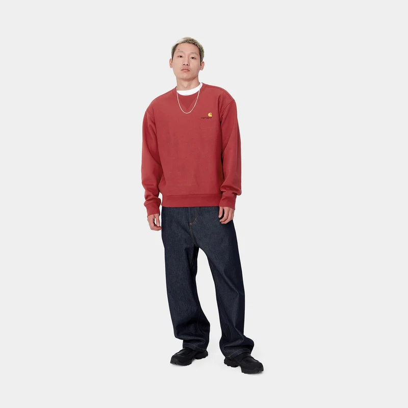Carhartt WIP Herren American Script Sweatshirt - Toskana