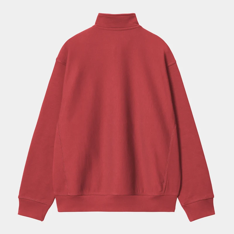 Carhartt WIP Herren Halb-Zip-Reißverschluss American Script Sweatshirt - Toskana