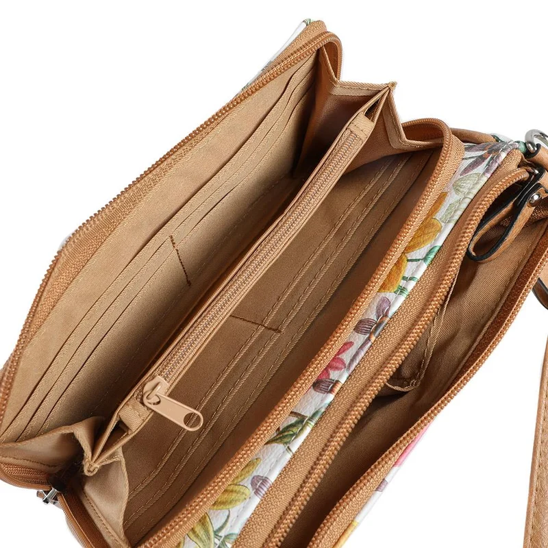 Floral Crossbody Phone Bag - JEWN43001 / 329 074 - White Multi