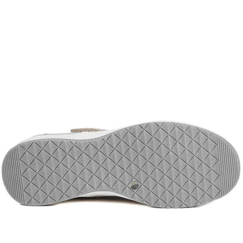 Wide Fit Leather Mary Janes - BRK42012 / 328 095 - BEIGE FLORAL